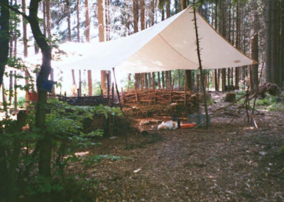 Impressionen Natur Pur Wildniscamp Lagerplatz im Wald